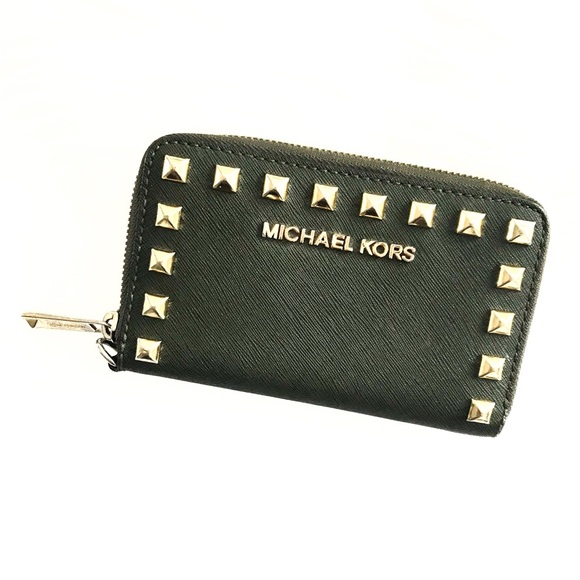 MK studded wallet